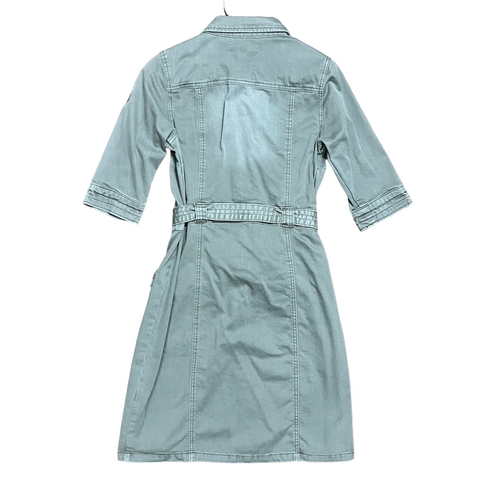 SOLD- Red Jeans NYC Women’s Military Cargo Dress Size Small - Picture 2 of 7